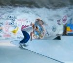 skatepark caverne Visite du skatepark Bunkeberget avec un drone