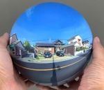 peinture art Photo panoramique sur une sphère