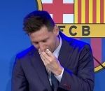 pleurs Lionel Messi en larmes pour ses adieux au FC Barcelone