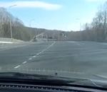 dangereux route Portion de route dangereuse