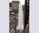 eau incendie Un geyser à Strasbourg
