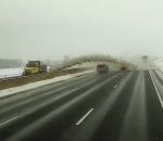 autoroute neige Un chasse-neige provoque un accident
