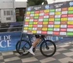 course cyclisme publicitaire Kevin Geniets heurté par un panneau publicitaire (Paris-Nice)