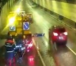 tunnel Un patrouilleur autoroutier fait un malaise