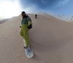 neige Snowboard sur le sable du Sahara (Hautes-Pyrénées)