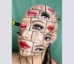maquillage visage Illusions d'optique avec du maquillage