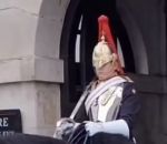 royal garde Une touriste se fait disputer par un garde royal à cheval