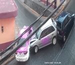 vehicule descente Rue accidentogène à Mexico