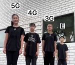 vitesse 5G vs 4G vs 3G vs Edge