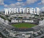 stade field wrigley Un drone au stade de baseball Wrigley Field
