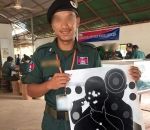 cible tir Entraînement de la police cambodgienne