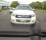 australie Un conducteur énervé calmé par les airbags