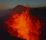 volcan cratere lave Survol du volcan Litli Hrútur par un drone