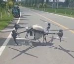 collision camion Décollage d'un drone agricole #FAIL