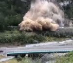 glissement terrain Eboulement impressionnant près d'une autoroute (Savoie)