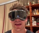masque virtuel Il adore son Apple Vision Pro