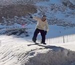 tremplin Son premier backflip en snowboard
