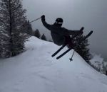 collision saut Skieur vs Télésiège