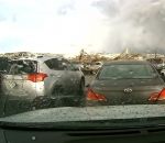 voiture destruction Une dashcam filme une tornade (Nebraska)