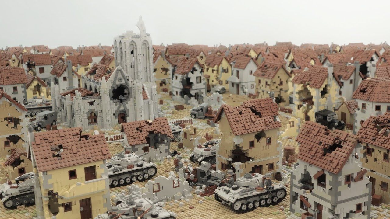 Une bataille de la 2nd guerre mondiale recréée en LEGO ! - Vidéo