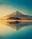 insolite eau fuji japon lac mont montagne reflection