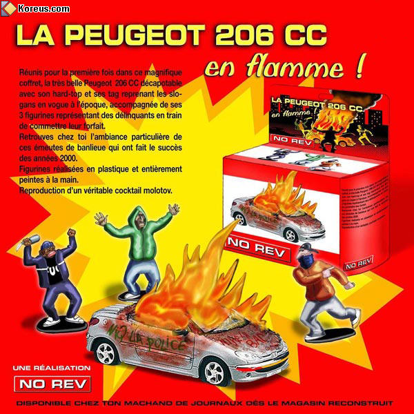 La Peugeot 206 CC en flamme !