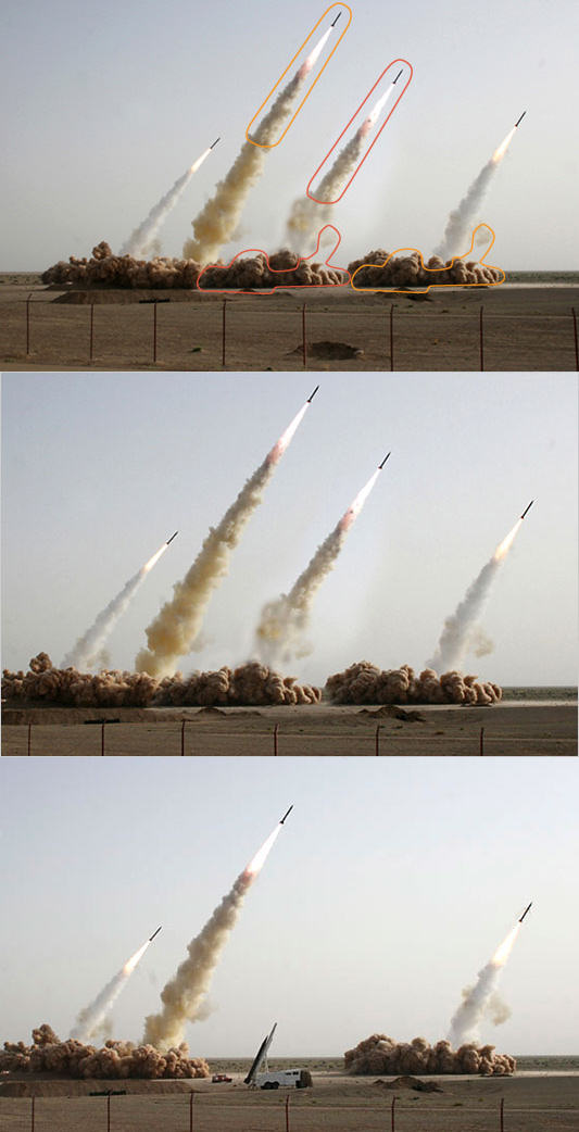 Les missiles iraniens retouchés