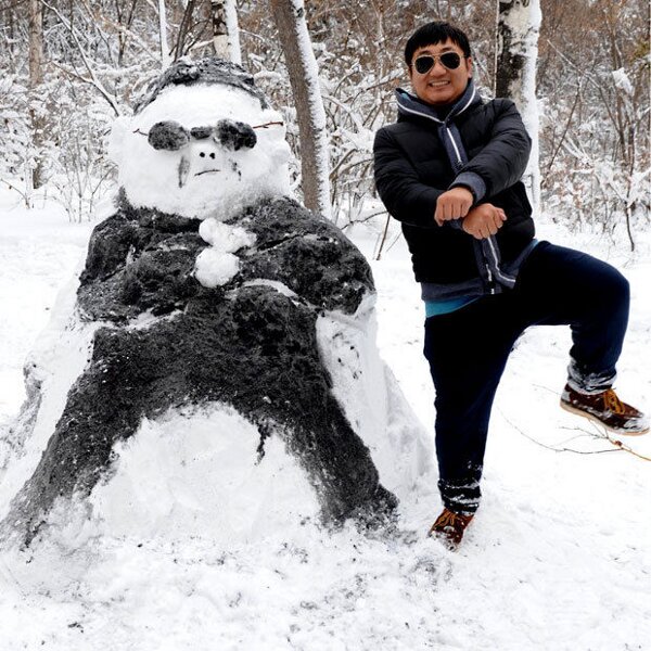 Bonhomme de neige Gangnam Style