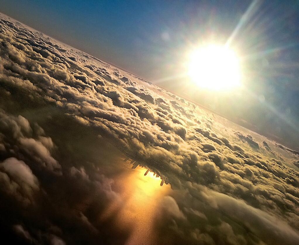 Le reflet de Chicago dans le lac Michigan