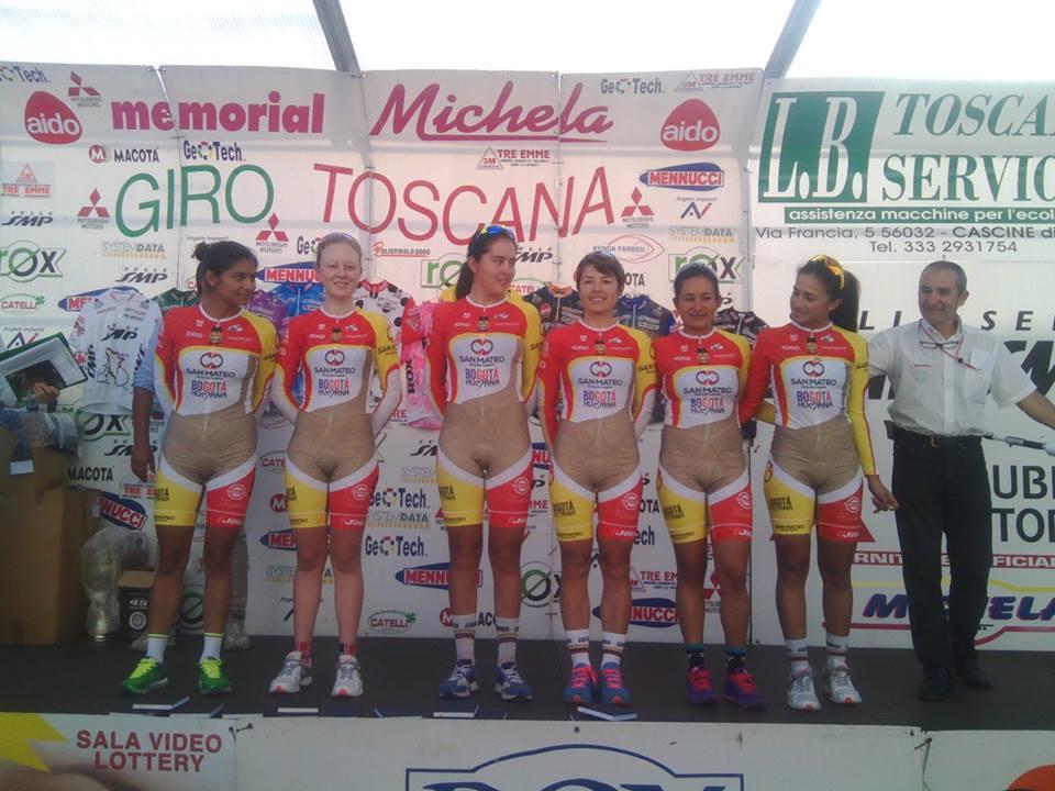 Le maillot trompeur de l'équipe féminine de cyclisme colombienne