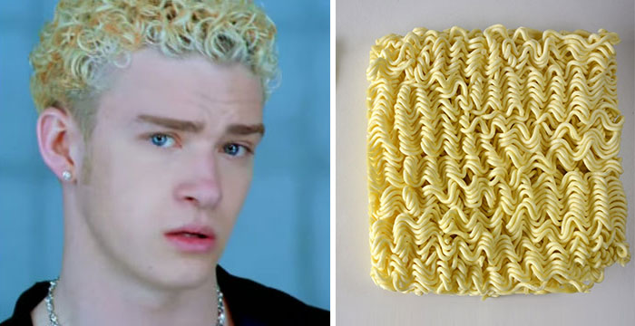 Justin Timberlake ressemble à des noodles