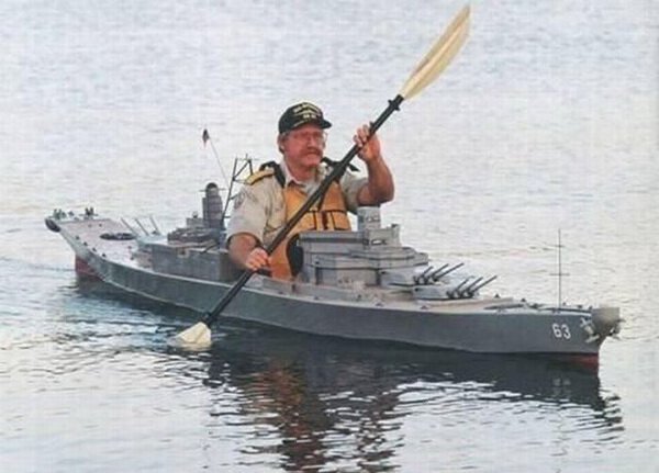 Kayak bateau de guerre