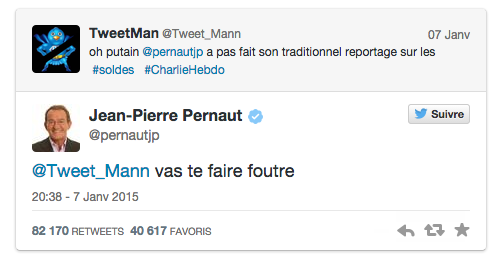 Jean-Pierre Pernault « Vas te faire foutre »