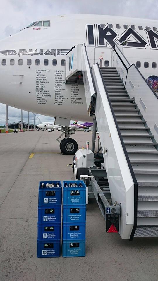 L'avion d'Iron Maiden s'est posé à Munich pour faire le plein