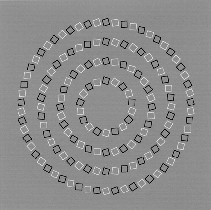 Regardez bien, il y a 4 cercles (Illusion d'optique)