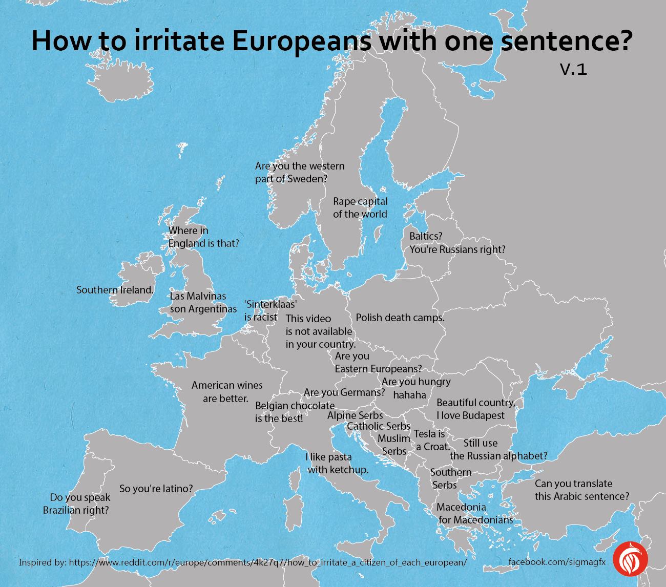 Comment irriter les Européens en une phrase ?