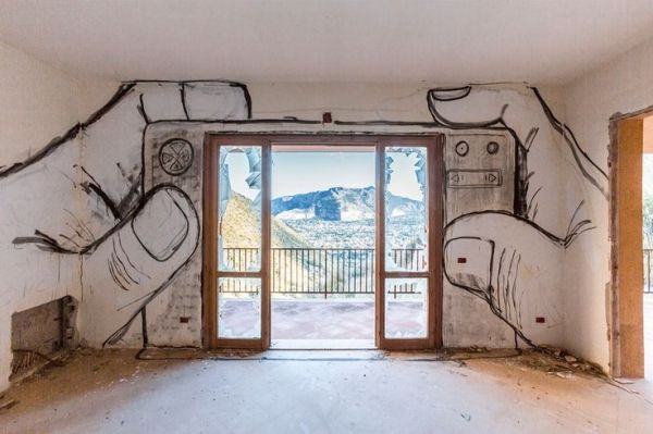 insolite appareil art dessin fenetre paysage photo street