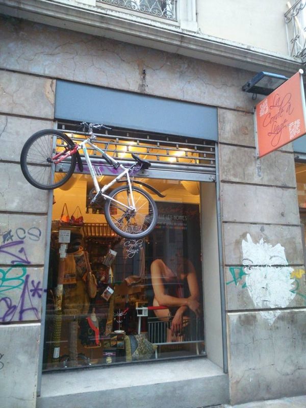 insolite boutique cadenas fer rideau velo vtt
