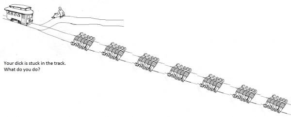 insolite decision dilemme rail sexe