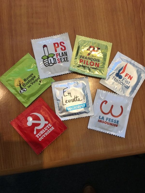 insolite election france parti politique preservatif president