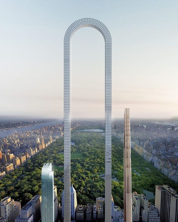 insolite arche bend big gratte-ciel immeuble new-york