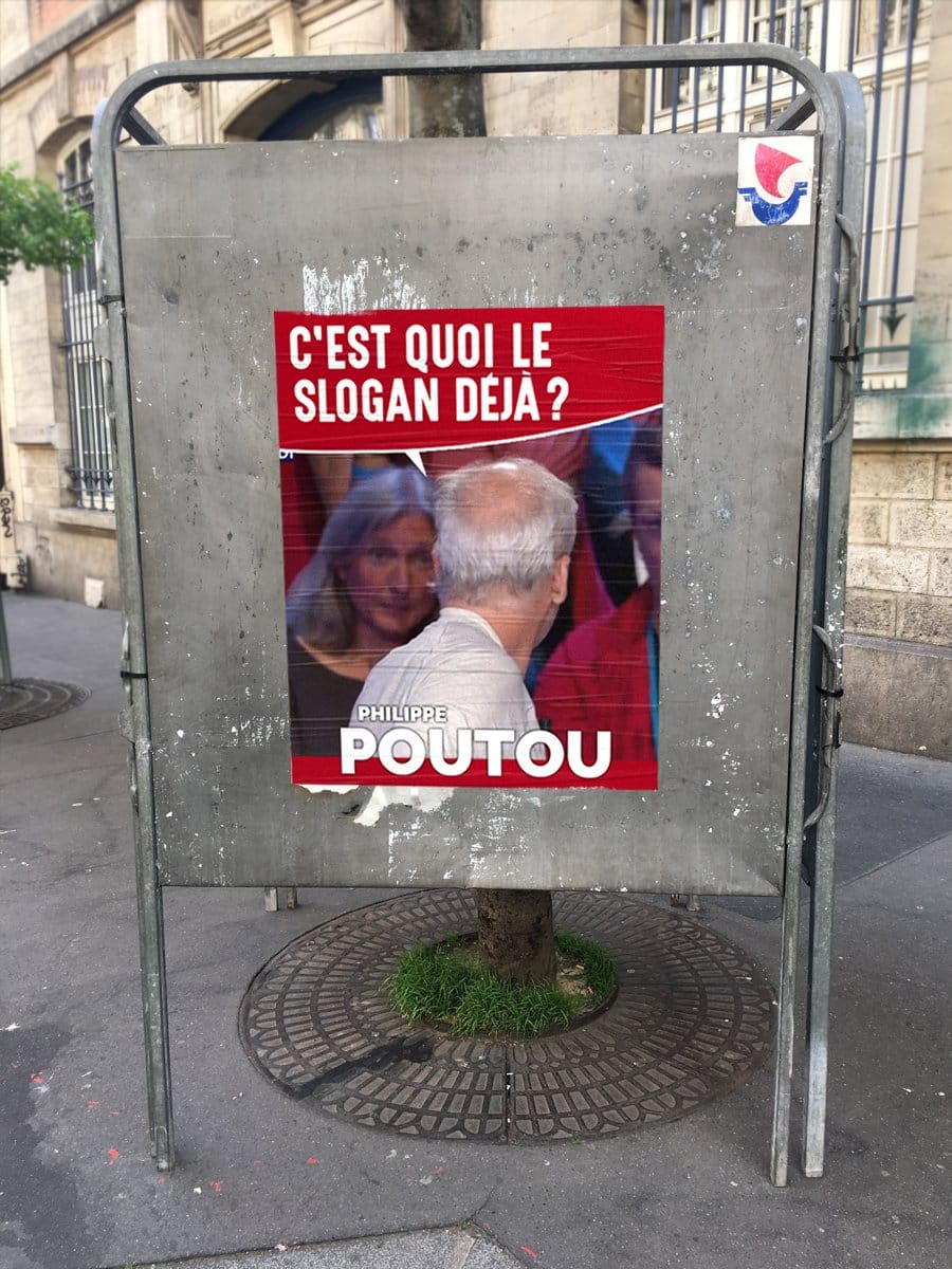 L'affiche de campagne de Philippe Poutou