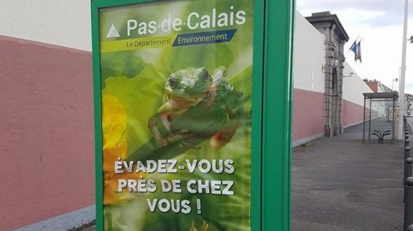 insolite affiche arret evasion maison prison pub