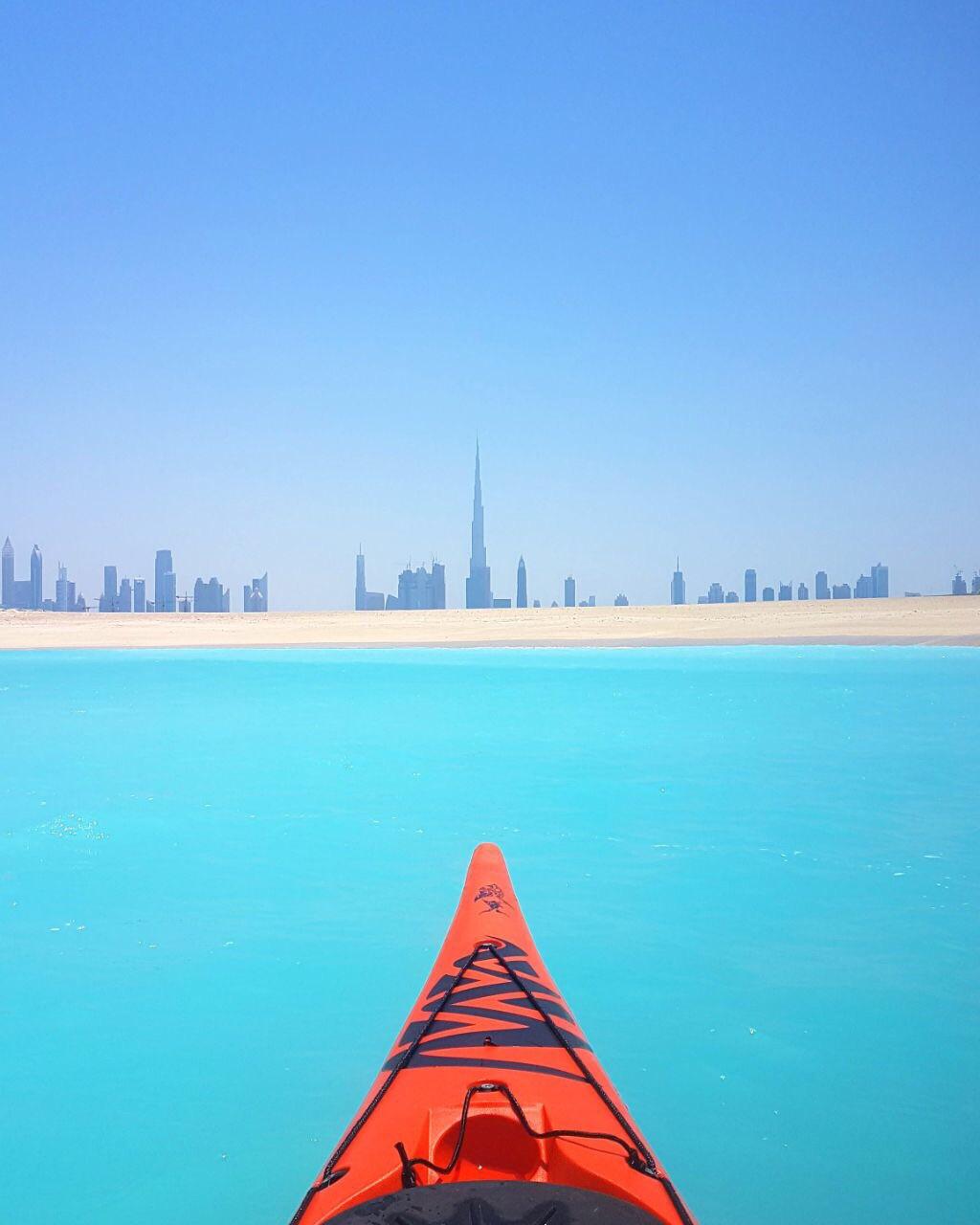 Dubaï depuis un kayak