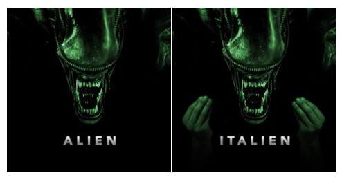Alien vs Italien