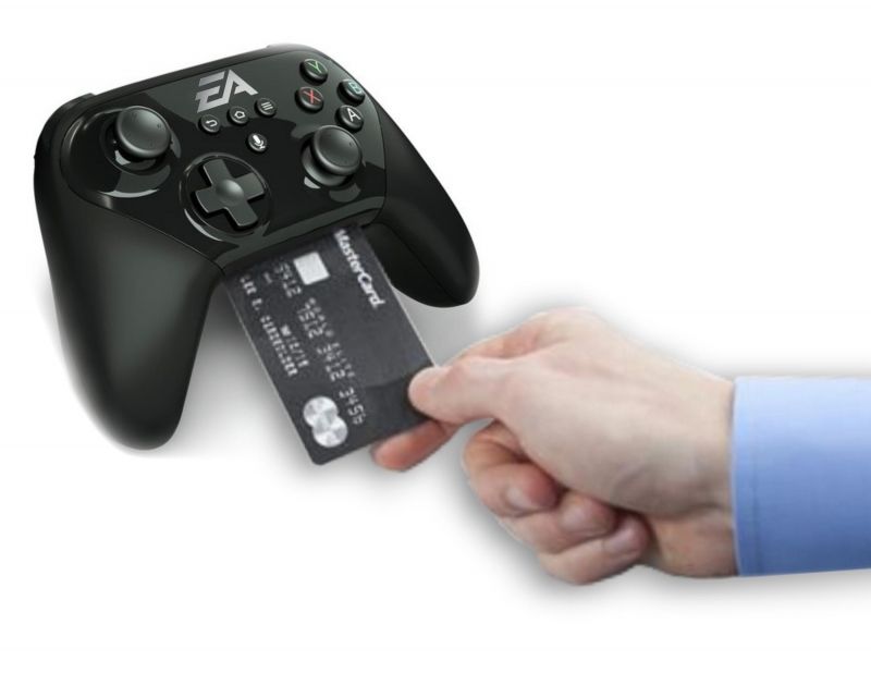 insolite arts bancaire carte cb ea electronic jeu manette