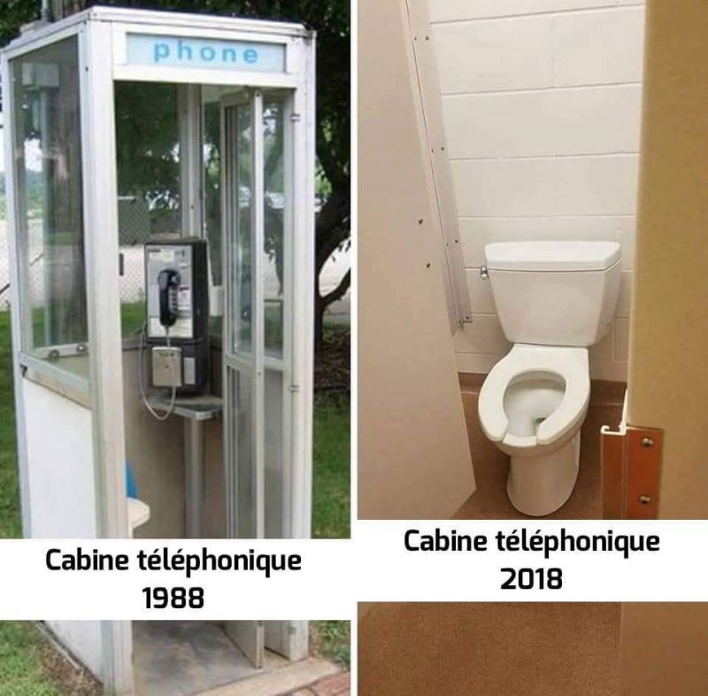 insolite cabine telephonique toilettes