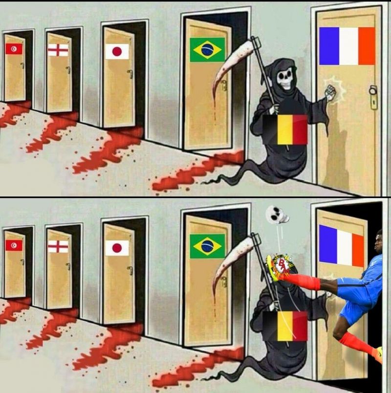 insolite 2018 belgique coupe faucheuse football france monde russie