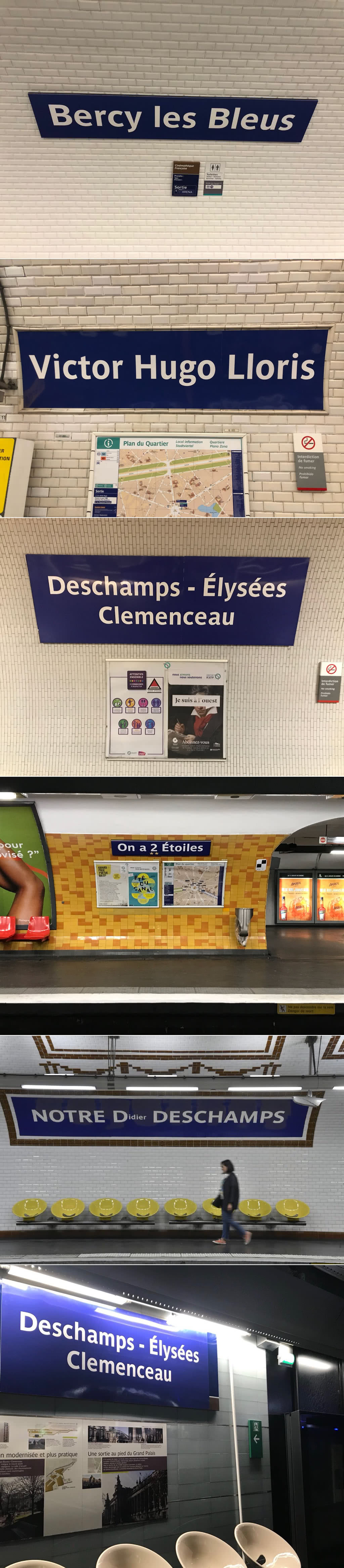 La RATP renomme des stations de métro pour fêter la victoire des Bleus #cm2018