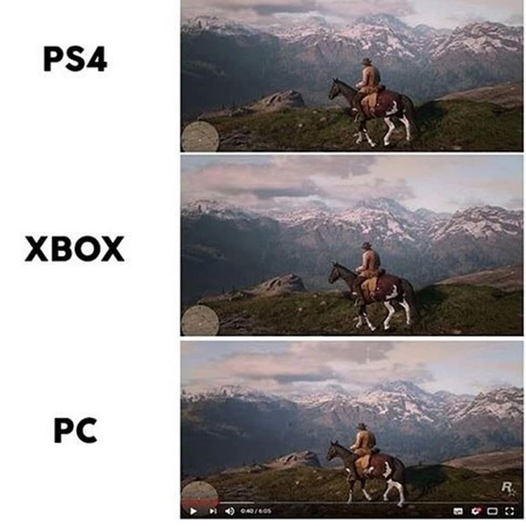 Red Dead Redemption 2 : PS4 vs Xbox vs PC